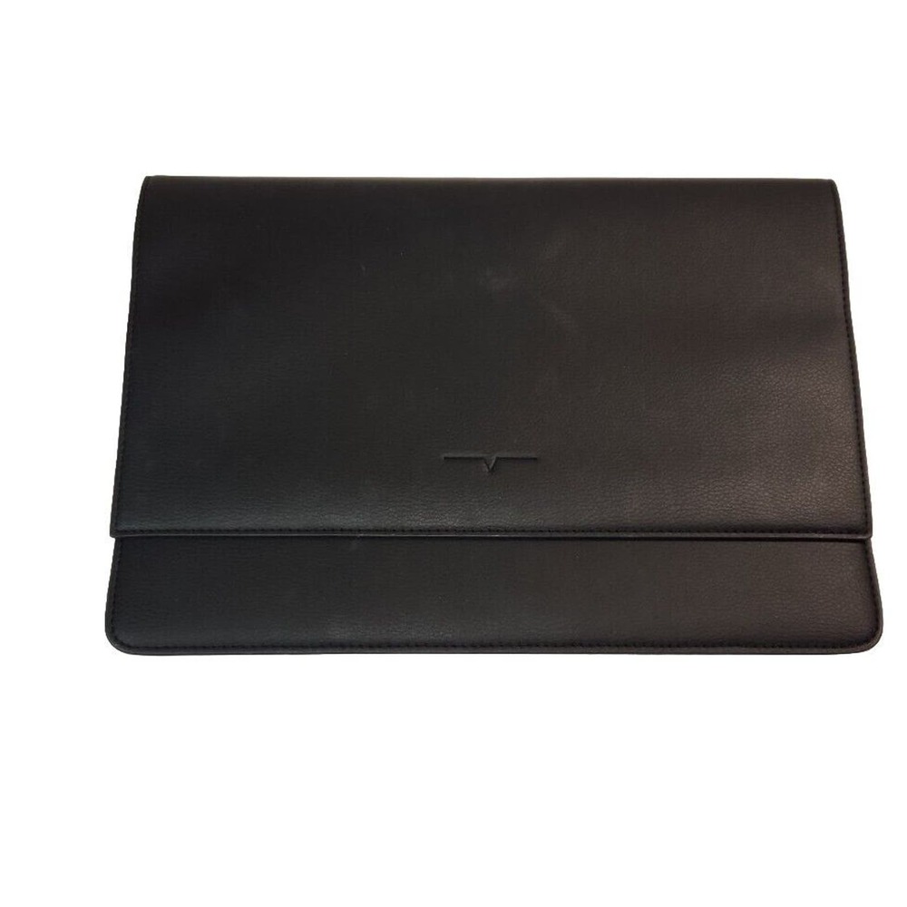 VON HOLZHAUSEN Apple MacBook 13" Black Leather Portfolio Sleeve Cover Ipad